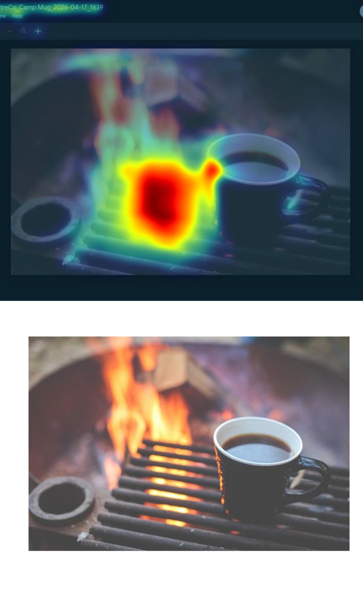 eyedotai's tweet image. Where Do Your Eyes Go First?🔥 Winner: Campfire &amp;amp; Mug, Clarity 95, Excitingness 57. Missing CTA—add for better conversion! 📈✨ #DesignAnalysis #VisualAppeal #MarketingTips