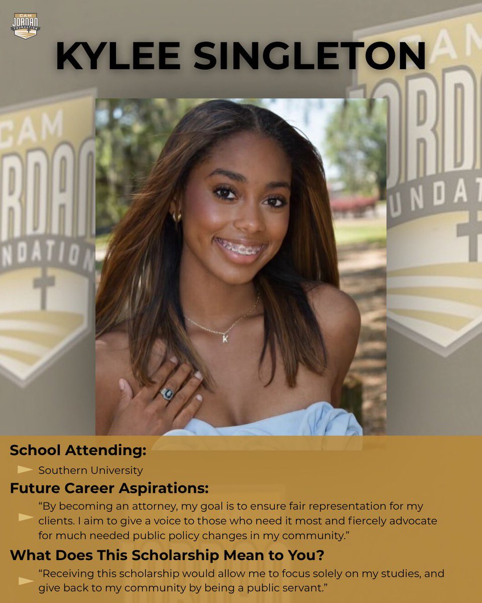 camjfoundation's tweet image. We’re so proud to announce the 2026 Cam Jordan Foundation Legacy Scholarship recipients! After a competitive process, four outstanding students stood out for their leadership, initiative, and impact. To all applicants: keep striving — we’re cheering you on every step! #Levelz