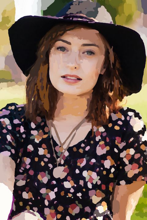 Art of the Day! "Floral Girl paiting". Buy at: ArtPal.com/etienneentres?…