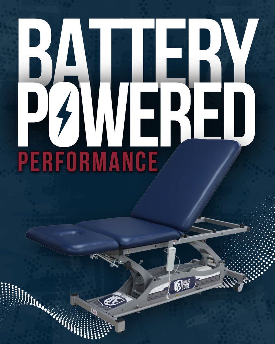 PHSAthleticEdge's tweet image. Battery-powered Performance⚡💪️ No Outlets. No Limits. The Future of Athletic Training is Unplugged. 🔌🔋

#AthleticEdge #AthleticTraining #AthleticTrainer #AthleticTrainingFacility #SportsMedicine #SidelineReady #RehabEquipment #TeamReady #NoLimits #Unplugged #Battery #Power