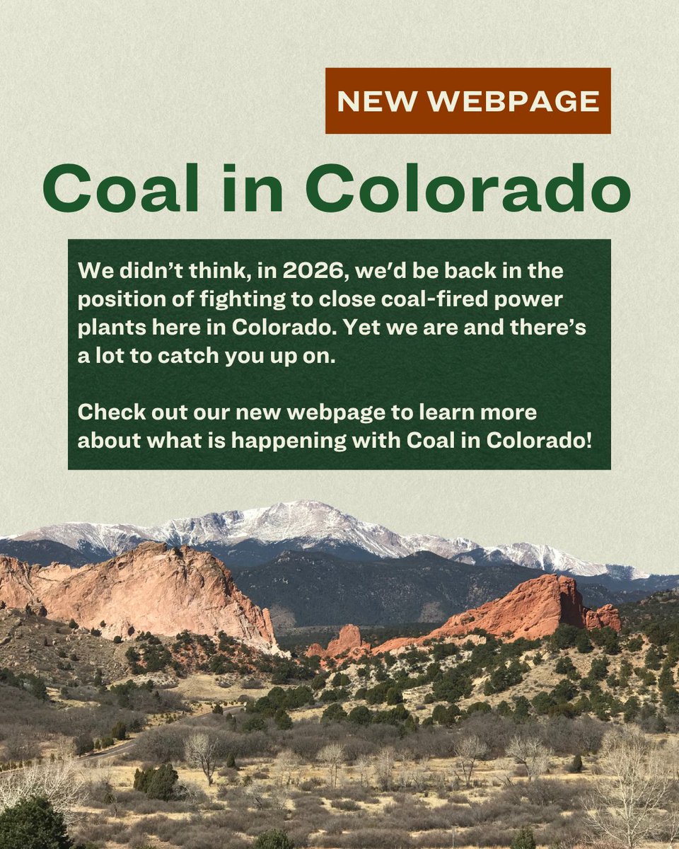 SierraClubCO's tweet photo. Check out our new webpage to learn more about what is happening with Coal in Colorado. It features an interactive map of the plants, their scheduled retirement date, and the estimated annual cost for each: https://t.co/ZqWDhet9FU https://t.co/VhwWWLNPrZ