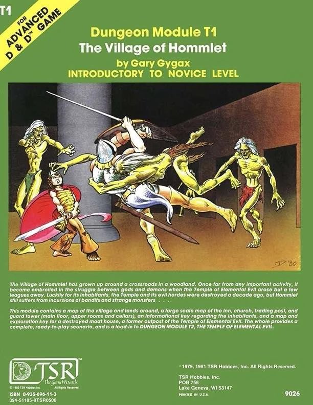 LawDogStrikes's tweet image. #dnd #RPGstuffdaily

T1: The Village of Hommlet

In light of recent revelations of a beloved setting being censored and sanitized, I present this wonderful starter module. It may not have the notary of The Keep on the Borderlands, but it is a wonderful lead in to The Temple of