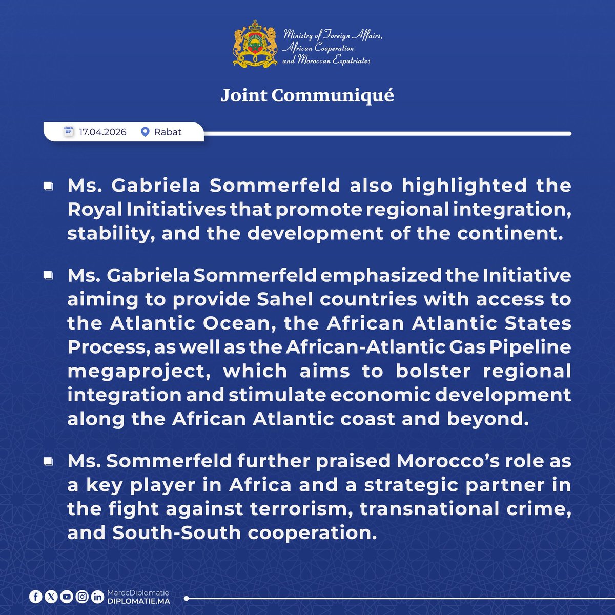 Moroccan Diplomacy 🇲🇦 tweet media