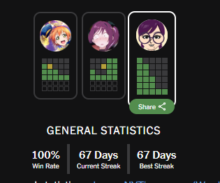 enoshoryu's tweet image. 67 wordle #claim