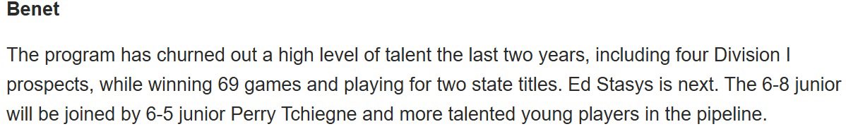 Benet Basketball tweet media