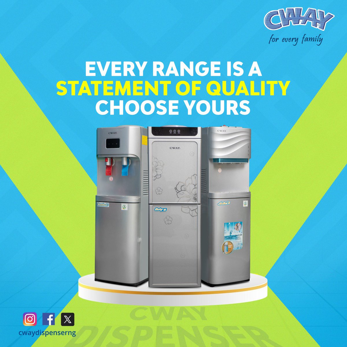 Every range is a statement of quality. ✨Choose yours and experience convenience in every use 💧

#ChooseYourRange
#CWAYDispenser