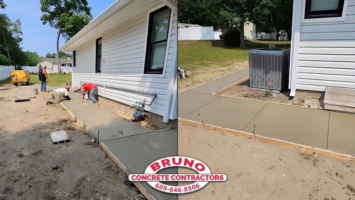 BrunoConcrete's tweet image. Check out this backyard #walkway that adds a clean, solid touch to our client’s outdoor space. Smooth #concrete, simple design, and built to handle everyday use while looking great.

👉 Ready to start your project? Reach out today!

#concretecontractor #concreteservices