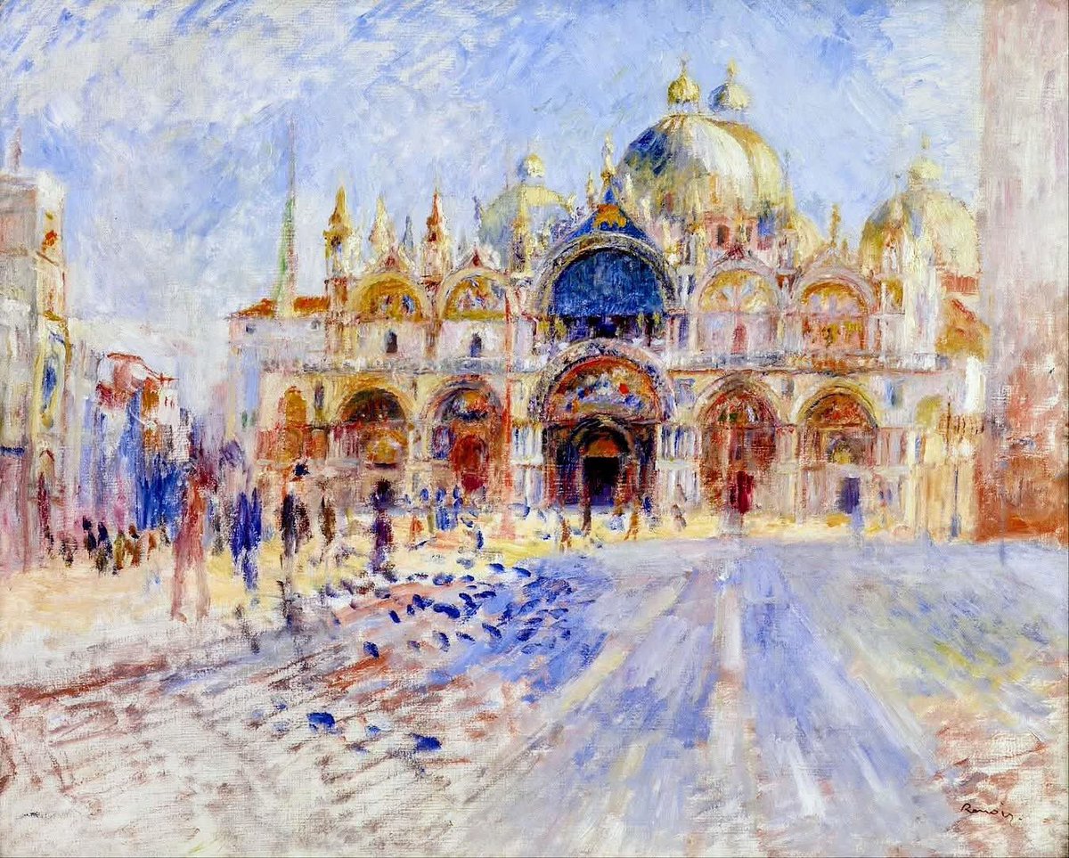 Plaza San Marcos, Pierre Auguste Renoir. 1881