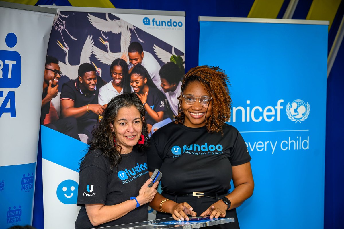 UNICEFJamaica's tweet photo. In March, UNICEF Jamaica and HEART/NSTA Trust strengthened their partnership to expand FunDoo, a digital life‑skills coach helping young people explore careers, build skills and access opportunities.

Learn more: https://t.co/unnPeUdZn6 

#FunDoo 
#FunDooFriday https://t.co/rv9hineby3