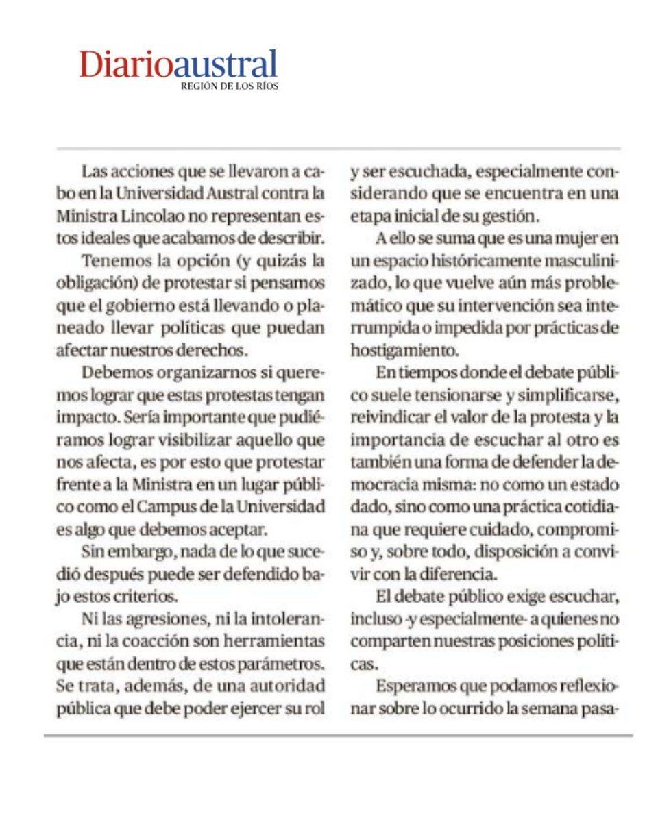 Derecho U. Austral de Chile tweet media