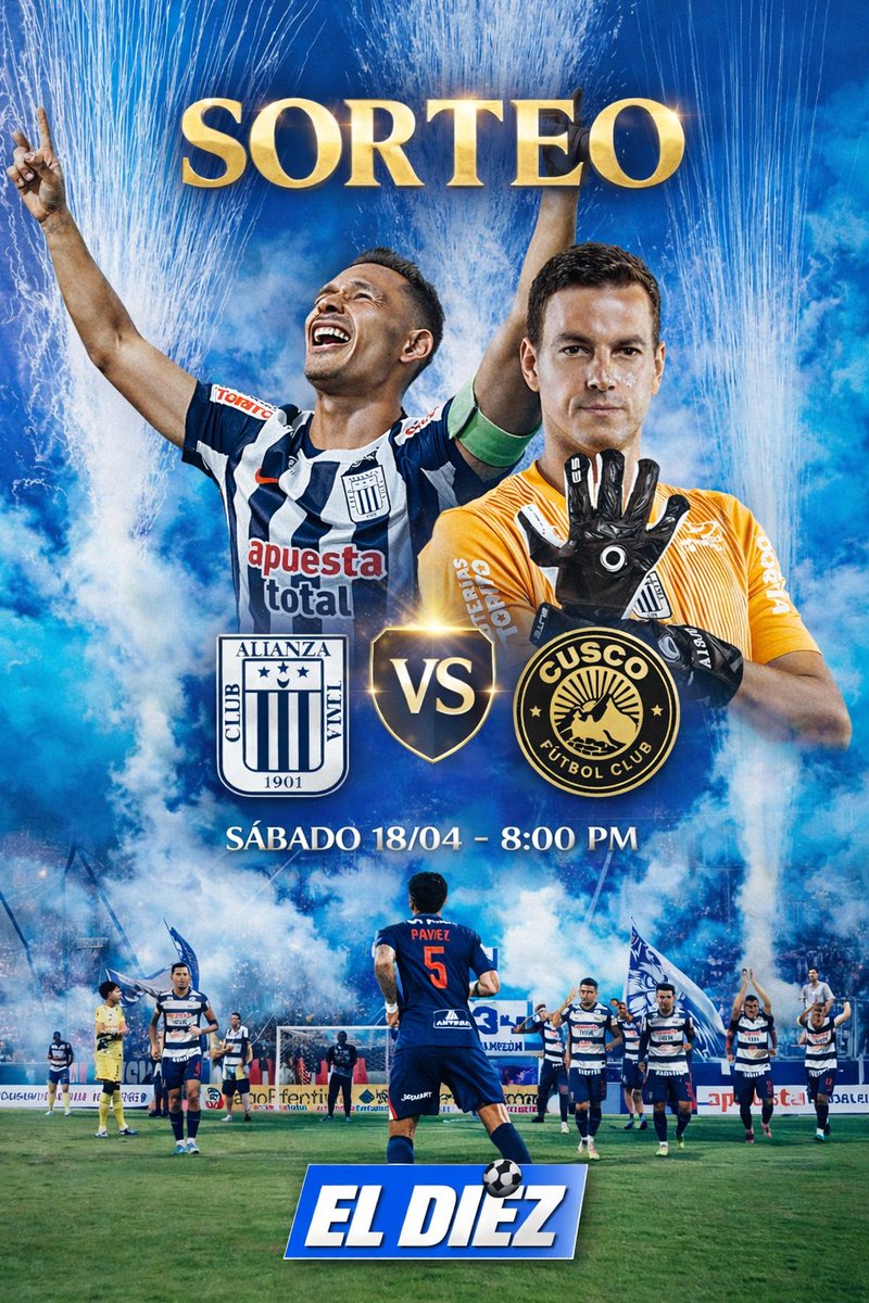 ¡𝐍𝐎𝐂𝐇𝐄 𝐄𝐍 𝐋𝐀 𝐕𝐈𝐂𝐓𝐎𝐑𝐈𝐀! ⚪🔵

Estamos sorteando 1 entrada doble Oriente para el #AlianzaLima vs #CuscoFC de este sábado 18 de abril, por el Torneo Apertura.

𝐄𝐒𝐓𝐎𝐒 𝐒𝐎𝐍 𝐋𝐎𝐒 𝐏𝐀𝐒𝐎𝐒 𝐀 𝐒𝐄𝐆𝐔𝐈𝐑:
1. Darle me gusta a la publicación y compartir en las