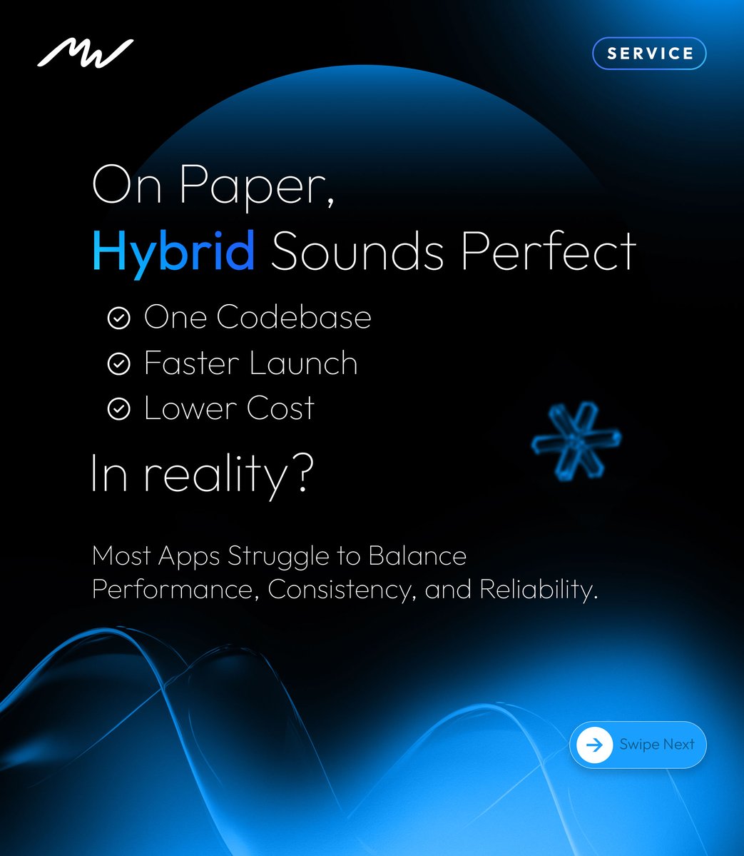 mediusware_com's tweet image. Evaluating hybrid apps?
Stop asking how fast to launch.

Ask: How will it hold up as it grows?

Fixing a broken app at scale isn't simple; it's expensive.

Get the fundamentals right: mediusware.com/services/hybri…

#HybridApps #TechLeadership
