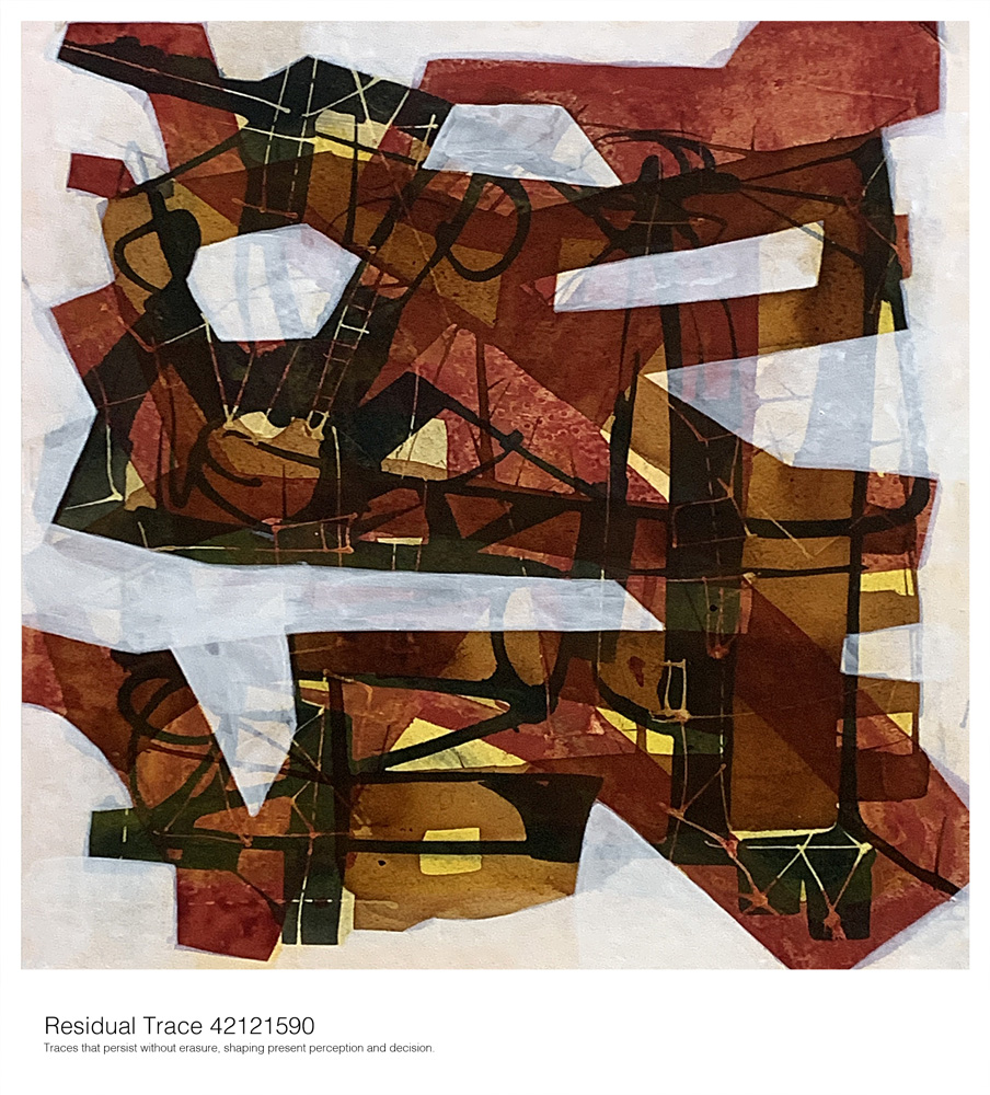 ichishou_d's tweet image. Residual Trace 42121590
Traces that persist without erasure, shaping present perception and decision.

#drawing #artwork #abstractart