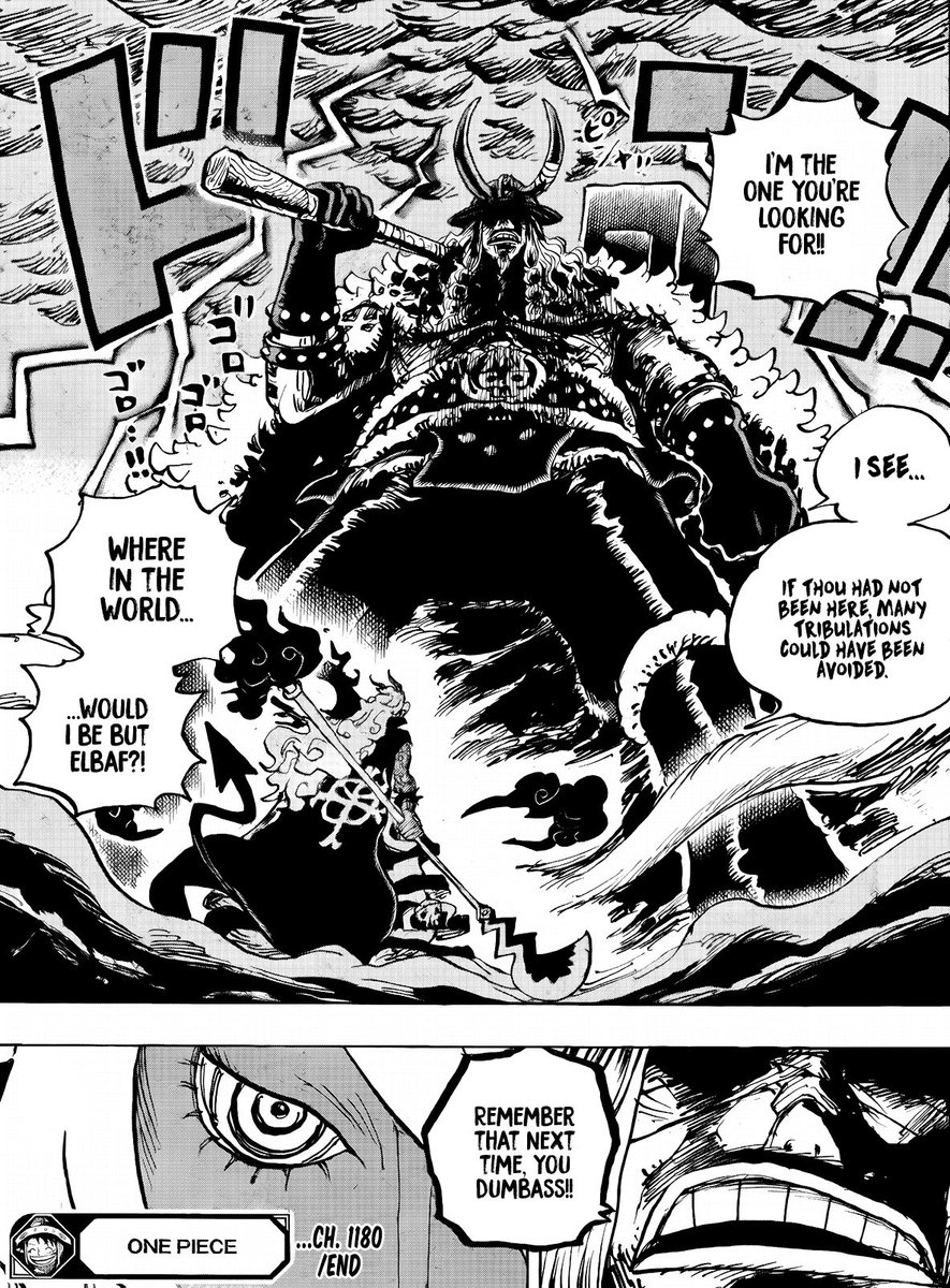 Soul_StormOP's tweet image. #ONEPIECE1180 

In one chapter Imu dismembered two people, one shot the two strongest crewmates of a Yonko, saved all his allies and buffed them, nuked 3 people, and flew across the island to Loki

He wasn’t kidding about that time limit 😭