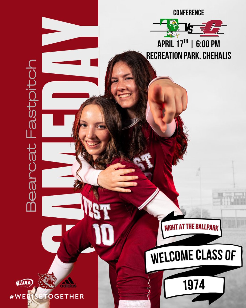 Come join us tonight at Rec. Park as we welcome the Class of '74 and take on Tumwater. #WERISETOGETHER