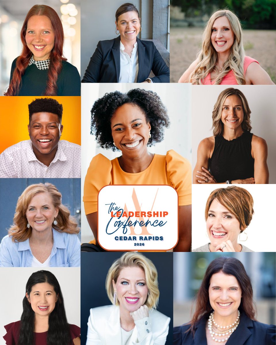 Silence the inner critic &amp; step into your brilliance! 🌟 Thrilled to be a breakout speaker at The Leadership Conference: 2026 Cedar Rapids Apr 21-22. Come for the education, stay for the transformation. I can’t wait to see you shine! 🎟️ zurl.co/x0RYj #WomenLeadChange