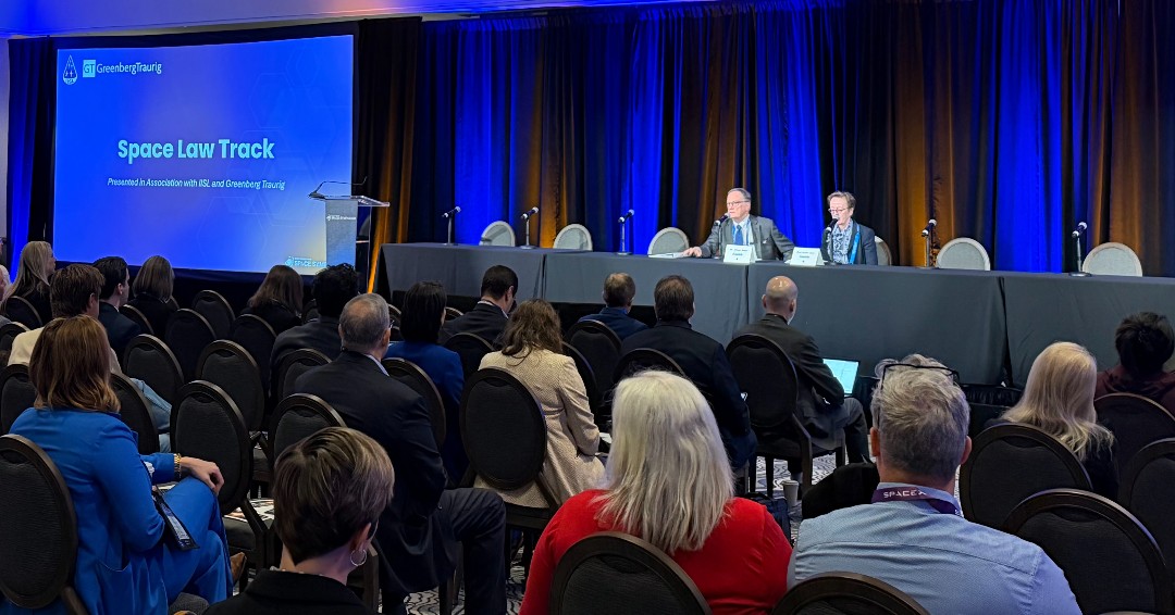 GT_Law's tweet photo. What a fantastic week at Space Symposium 2026! GT collaborated with International Institute of Space Law to host the annual Space Law & Regulation track and help kick off Symposium week. You can view the agenda here: https://t.co/UjMsT2Q8PE.
#SpaceLaw #GTSpace https://t.co/9N02EneXEf