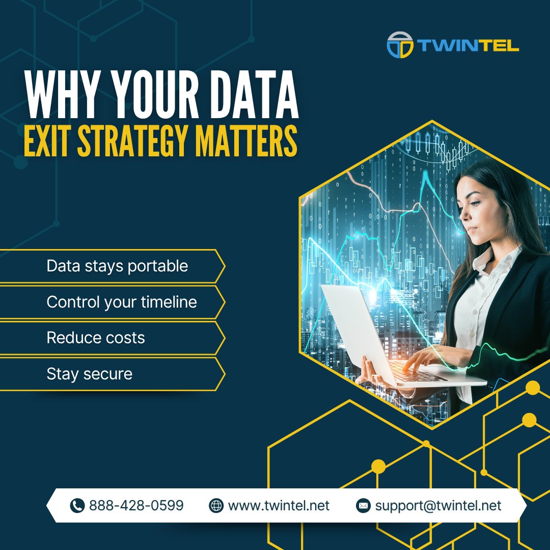 TWINTEL's tweet image. Most businesses don’t think about leaving a platform, until they have to. If your data isn’t easy to move, your vendor is in control. A strong exit strategy keeps your business flexible and secure.

Learn more ow.ly/92sj50YK82t

#Cybersecurity #SaaS #DataSecurity