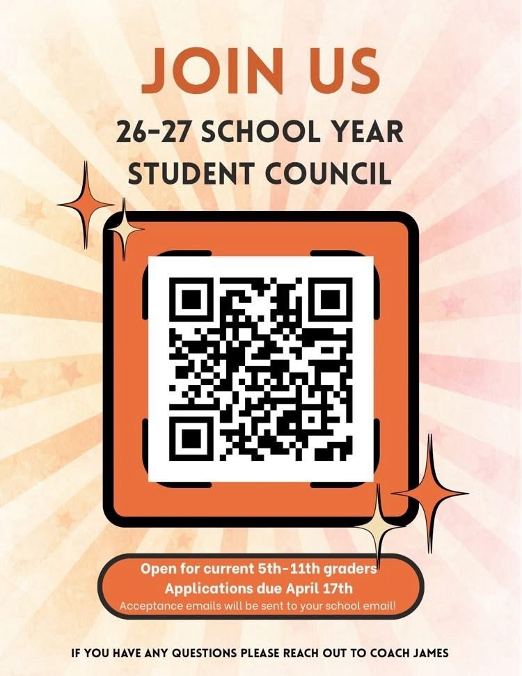 Less scrolling, more leading...Student Council applications are due TONIGHT at midnight! Don't forget to apply!

docs.google.com/forms/d/1_X79Z…