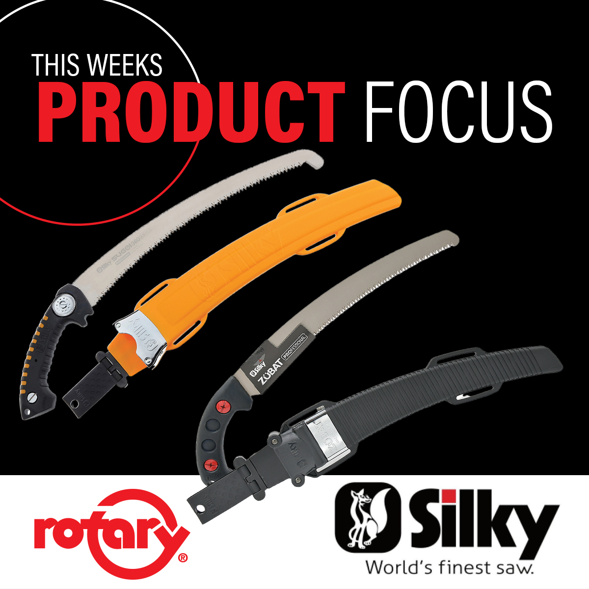 RotaryCorp's tweet image. Go ahead. Keep sawing with that bargain blade. We’ll wait. Upgrade your cut with Silky hand saws, available from Rotary. 
When it comes to pruning or professional arborist work, trust the saws that pros rely on.
#RotaryCorp #SilkySaw #Arborist