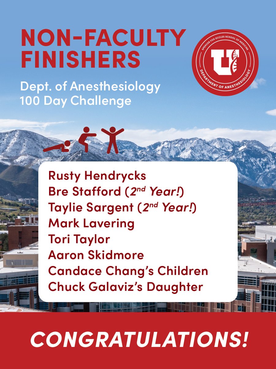 University of Utah Department of Anesthesiology tweet media