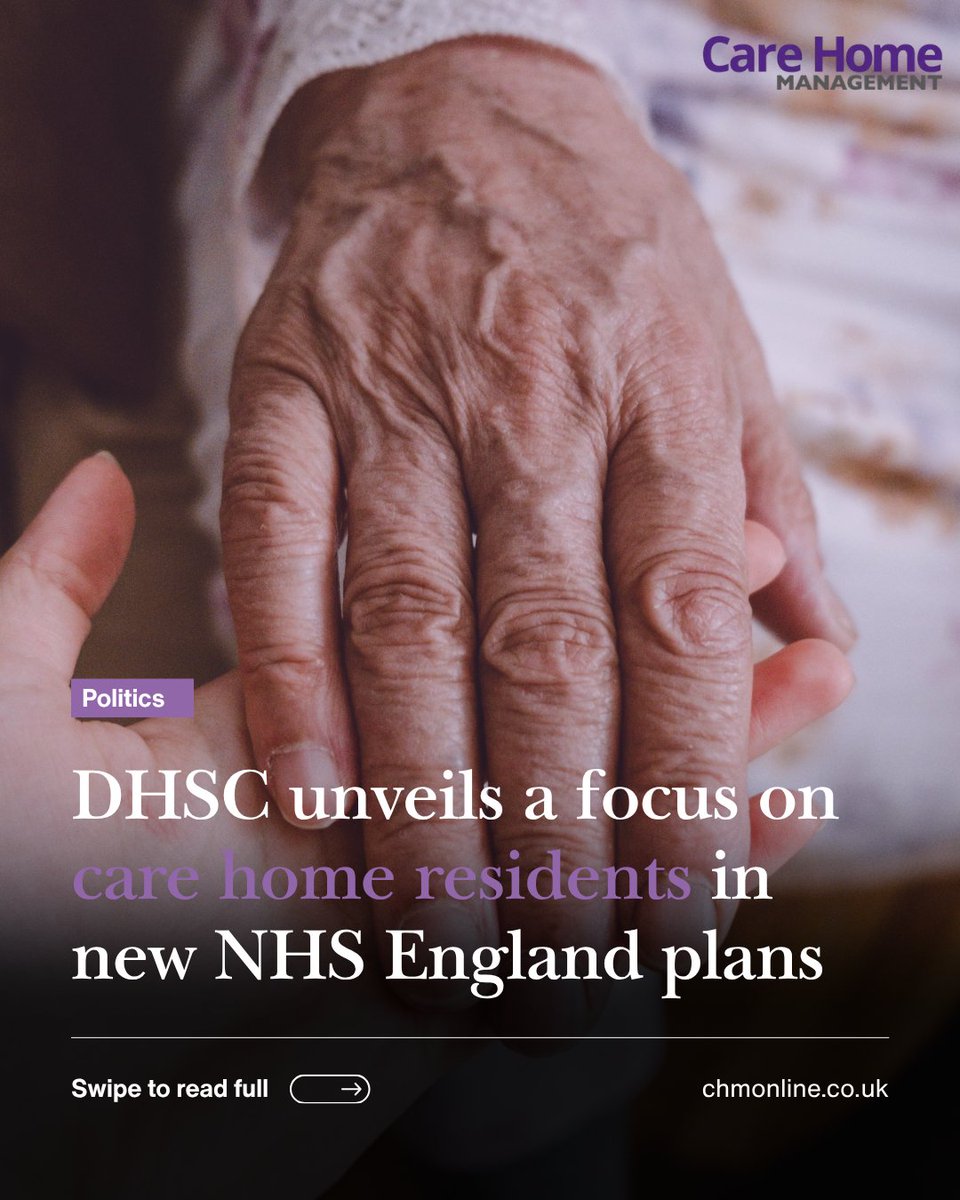 Carehomemanage's tweet image. DHSC has placed a renewed focus on care home residents in new NHS England plans 🏥

Learn MORE 👉 chmonline.co.uk/nhs-vision-2/

#chmonline #dhsc #nhsengland #carehomes #socialcare #healthandsocialcare #ukcare #caresector #healthcareuk