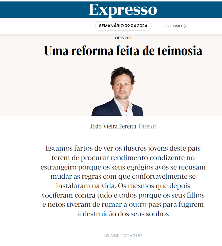 Percebe-se a defesa do João Vieira Pereira na alteração da lei laboral, para poder cometer os abusos a subordinados impunemente!!!

Os jovens fogem do país ao apanharem chefes como tu!!!