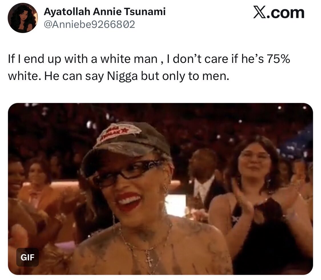 So they’re like you with white men.