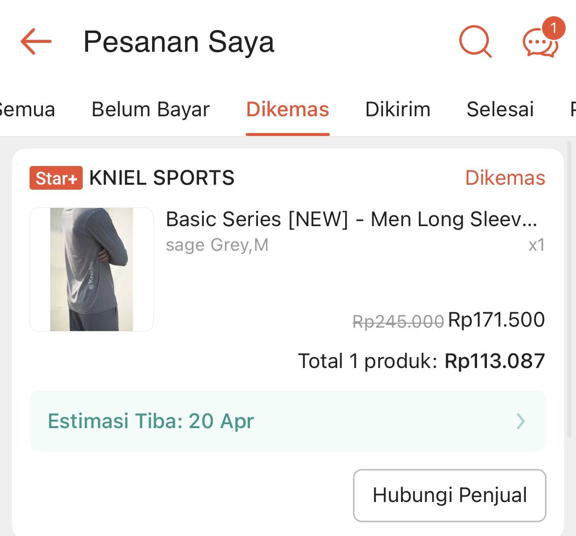 bektudesember's tweet image. Para #runners harus tau ini, di Kniel lagi diskon up to 50%! 

Barusan checkout dapet harga 113rb lumayan banget. 😙  

s.shopee.co.id/8V54dPrD6E