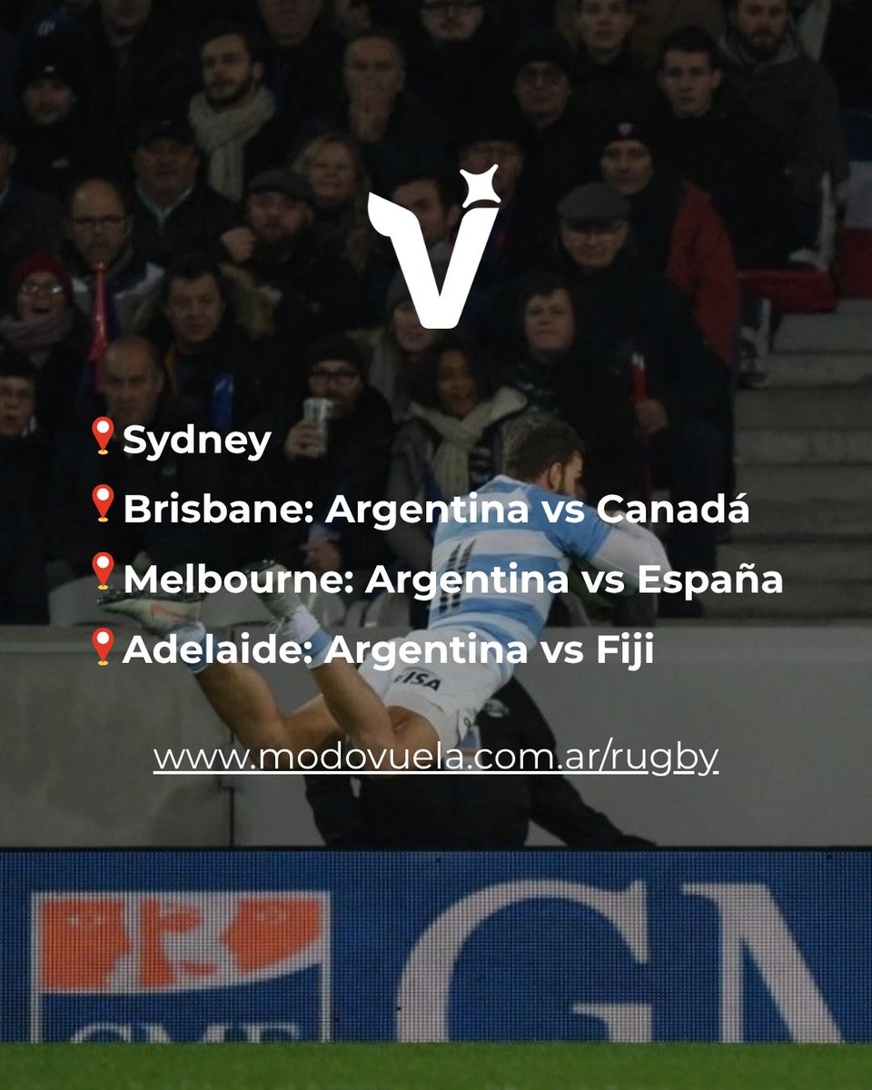 ¿Por qué viajar a Australia a ver a Los Pumas? 🦘

🏙️4 ciudades. 3 partidos. Es una gira completa, en un país que no solo te ofrece ver rugby, si no también conocer todo lo que tiene para mostrar. 

Si lo hacés, hacelo bien armado. Viaja con Vuela y pagá tu viaje en 17 cuotas🧳
