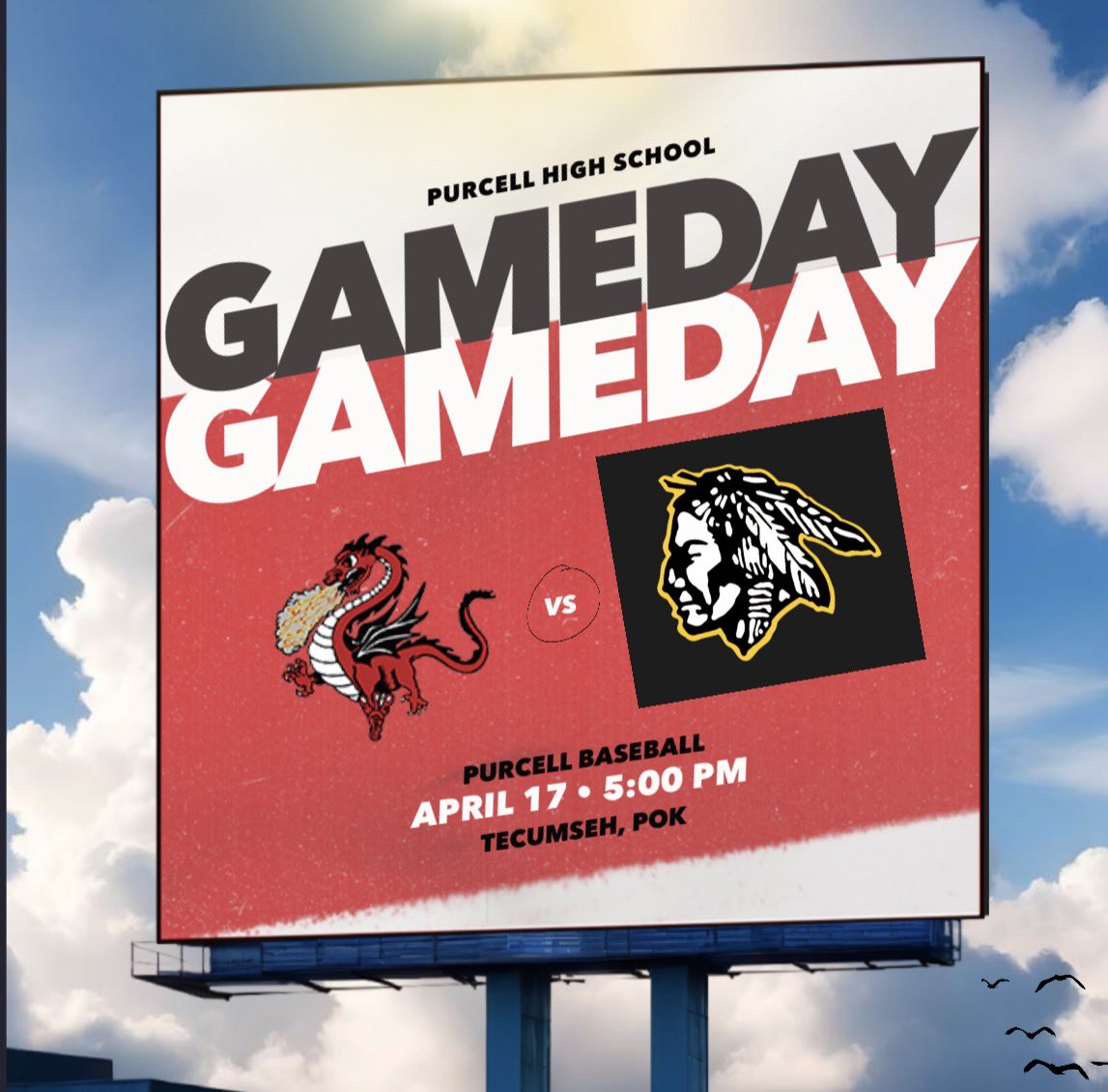 BaseballPurcell's tweet photo. 🚨GAMEDAY🚨
📍TECUMSEH , OK
⏰5:00 PM
🆚TECUMSEH https://t.co/p4QnuVPXfC