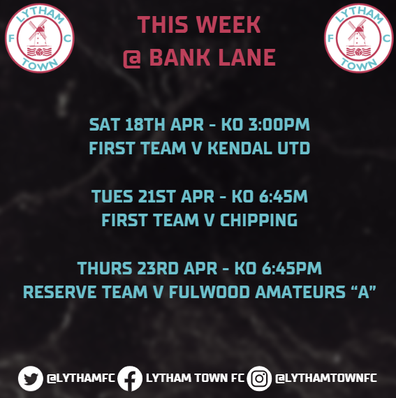 LYTHAM TOWN FC tweet media