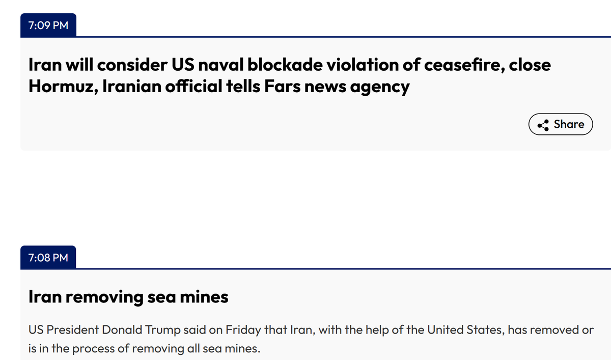 steve_bambury's tweet photo. A snapshot of the world we live in right now.
Headlines 60 seconds apart. 😂 https://t.co/aEfRZcgRXX