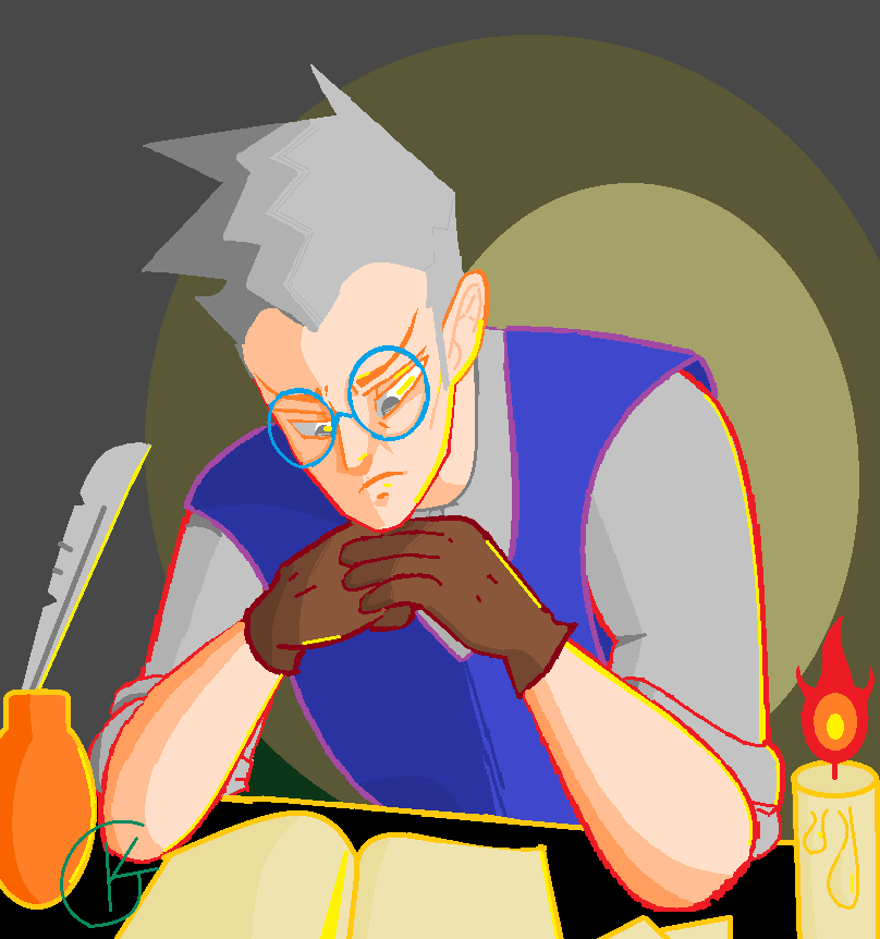 KrissGopher's tweet photo. Tell me if ur screen squishes this too cause this is what it looks like on one screen but on the other it squishes #dnd #criticalrole #percivalderolo #digitalart https://t.co/6htBLRHK7N