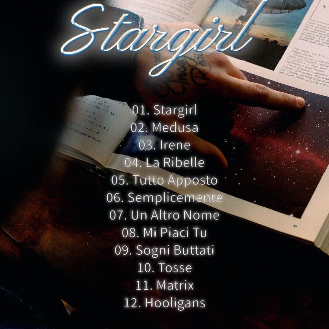 Lalla89305138's tweet image. Eccola la copertina del nuovo album #Stargirl che esce il 24 aprile ✨✨ 
#dennis