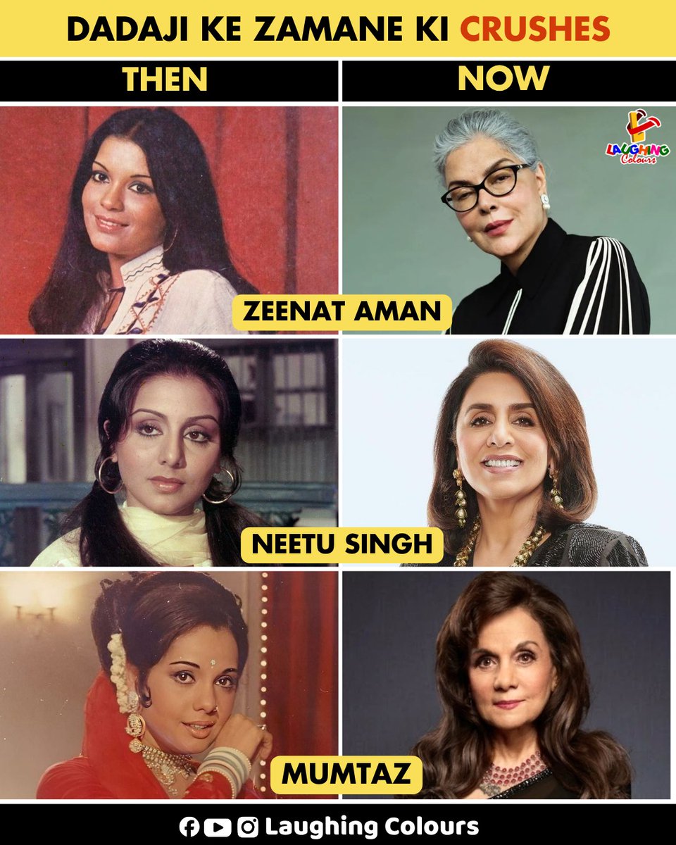 LaughingColours's tweet image. Old crushes still iconic 😍

#Bollywood #ClassicBeauty #ThenAndNow #Nostalgia