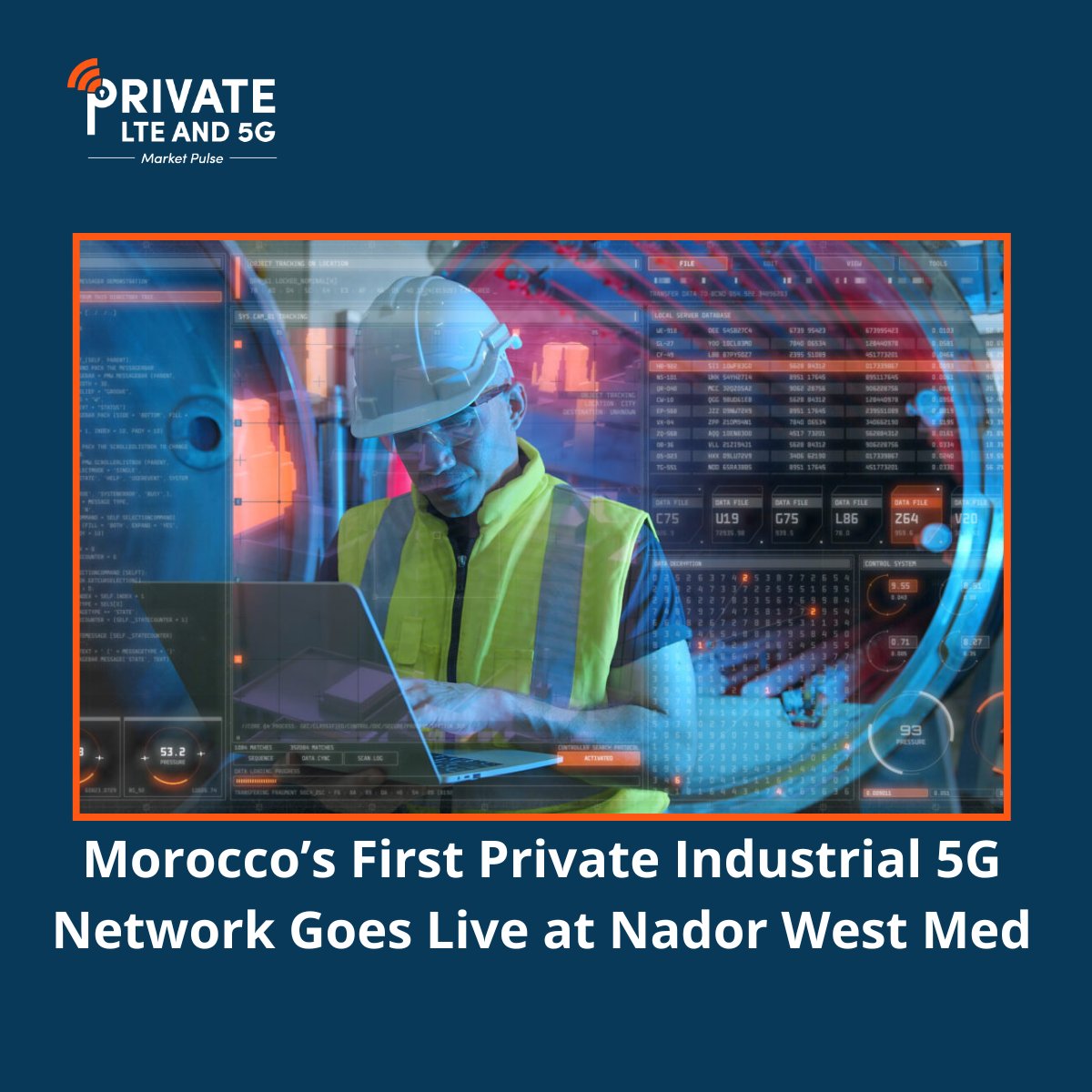 privateLTEand5G's tweet image. Morocco's first private industrial 5G network just went live at Nador West Med, a 52-hectare industrial site in the Oriental region. 

Telecom operator Inwi partnered with China Mobile International and Huawei to build it.

More: privatelteand5g.com/moroccos-first…

#Private5G