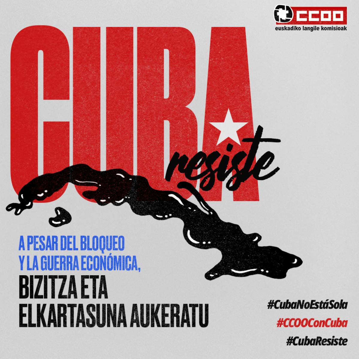 AlfonsoRiosV's tweet image. Elkartasuna da herrien arteko xamurtasuna.
#Kuba -ko herriarentzat premiazkoak diren gauzen bilketarekin bat egiten du @CCOOeuskadi sindikatuak.
#CubaNoEstáSola #CCOOconCuba #CubaResiste
Estekan biltzen ari diren gauzak eta gure egoitzen helbideak.
ccoo.eus/noticia:755669…