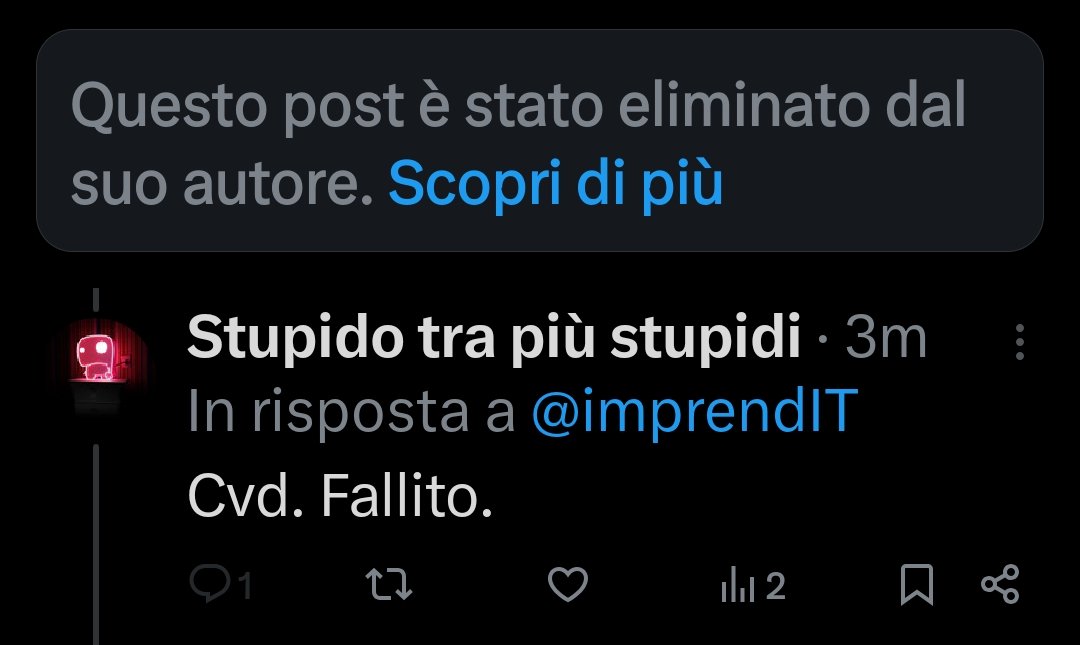 "dai dimostrami che sono un fallito"
😂😂😂😂😂😂🤣🤣🤣🤣🤣Che massa di idioti