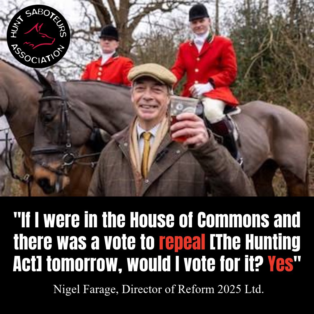 Hunt Saboteurs Association tweet media
