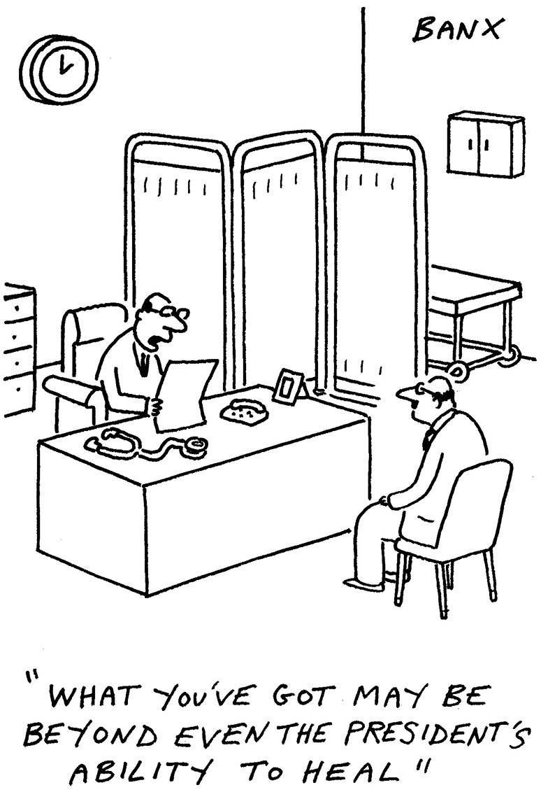 Banxcartoons's tweet image. From Thursday's @FT #trump #jesus #doctor