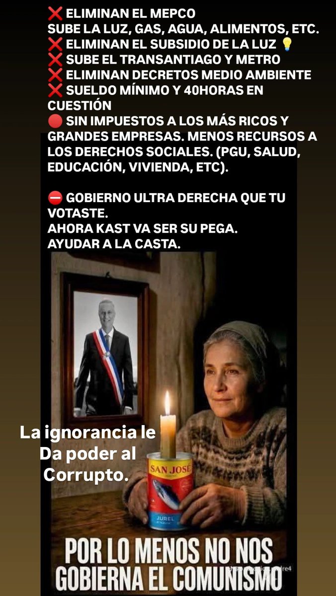 DougMoorepasto1's tweet image. #CadenaNacional
Cuando gana la #ExtremaDerecha gana la casta. Y se chupan el ESTADO. Gracias a la ignorancia de la gente y sus mentiras, conspiraciónes, manipulación. #kast tiene 4años para arreglar los bolsillos a varios #DisfrutenLoVotado