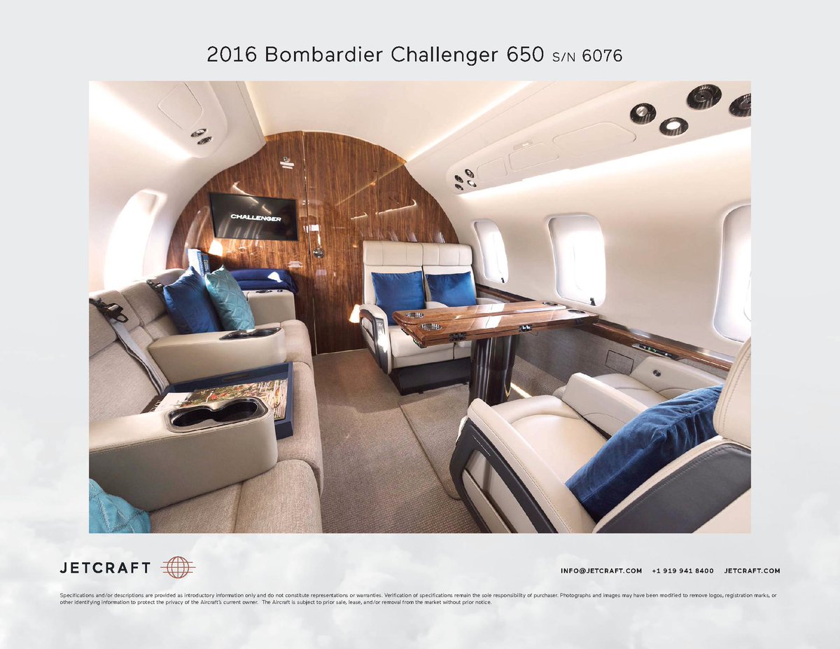 ColinDMello's tweet image. Here's a look at the interior of a 2016 Challenger 650. 

Premier Doug Ford's government spent $28.5 million of taxpayer dollars on the private jet now dubbed the "gravy plane" 

#onpoli