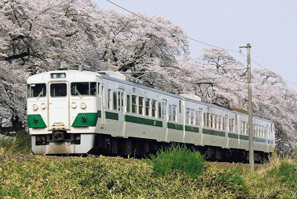 TE1365's tweet photo. 417の日
417系は75撮影の合間に記録できた1枚。編成も運用も不明。
一目千本桜は満開で最高でした。
#417の日
#417系
#東武本線
#一目千本桜
#船岡
#大河原 
#グリーンライナー https://t.co/njEGH0Svln