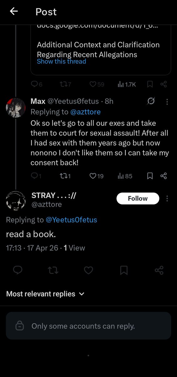 Yeetus0fetus's tweet image. "read a book" and they don't even know how consent works. #pressure