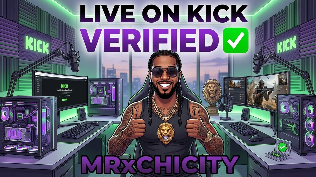 MRxChiCity's tweet image. 🟢LIVE NOW on @KICK 🟢

kick.com/mrxchicity

--Verification Celebration!! ✅
--Just Chatting into some Music Stations, NBA 2K26 &amp;amp; Chivalry 2! 🗣️🔊🏀🤺
--Happy Friday! 🍾

@kickcommunity @NBA2K @ChivalryGame 

#MRxCHICITY #supportsmallstreamers #livestream #kick #PickKick