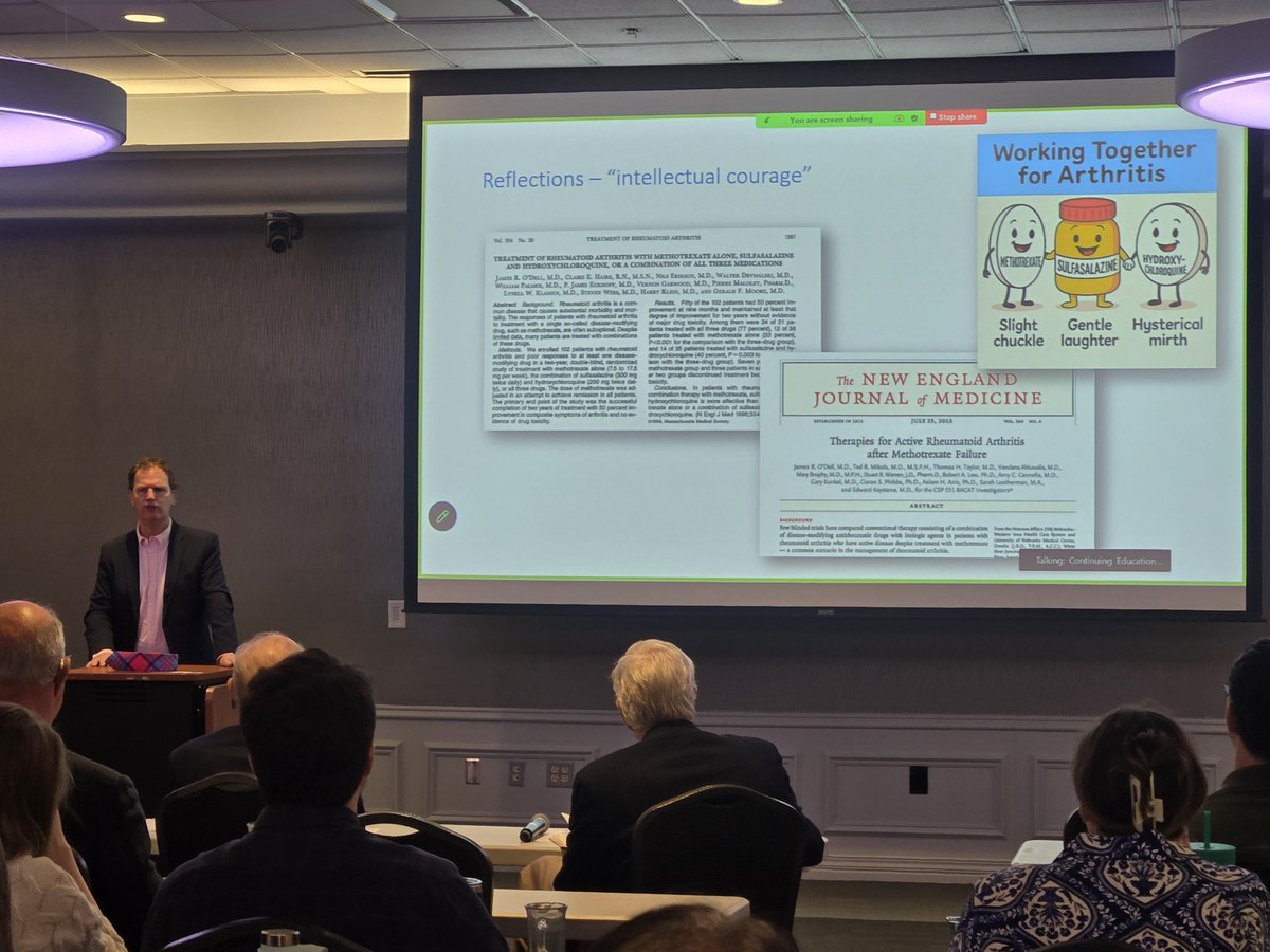 UNMC_Rheum's tweet photo. We are so excited about our amazing speakers today! 
Dr. Ian McInnes from @UofGlasgow speaks about new therapies in rheumatoid arthritis. https://t.co/isdFIKjaQQ