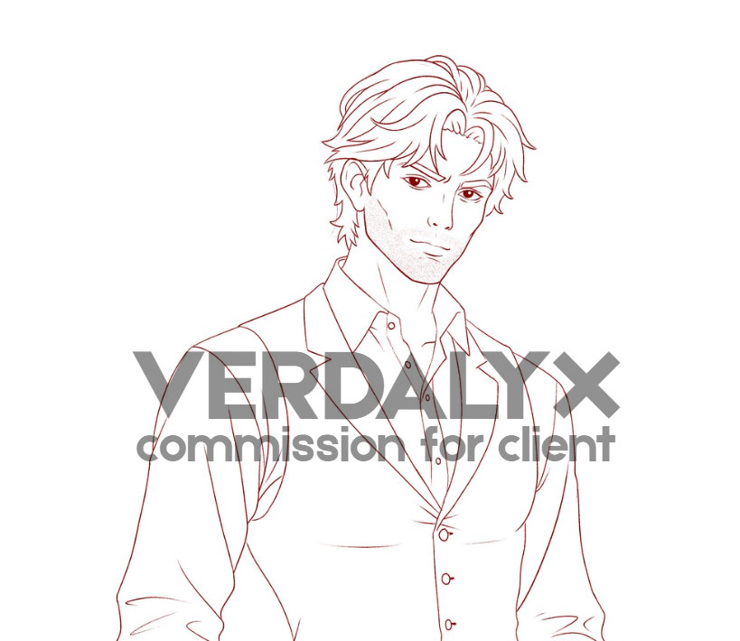 verdalyx's tweet image. #WIP Introducing: Robert. 
Current Status: Clean Sketch for The Emerald Oath.
I’m so excited about this fantasy romance commission! 🔥

#Fantasycharacter #dnd