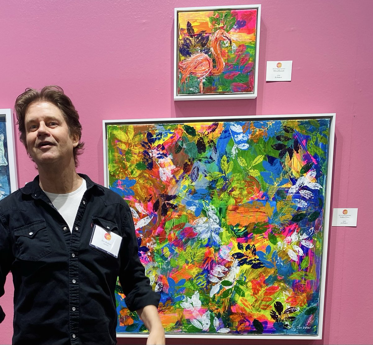 JetBaker's tweet photo. A picture is worth a thousand words, but every one of mine starts with just one: Love. 🎨 After 10 years of painting with families at Dell Children’s hospital I’m  bringing my collaborative 'Hidden Word' process live to the Palmer Events Center May 15-17. Fri/Sat 5-8 PM https://t.co/BgLOXsWdeZ