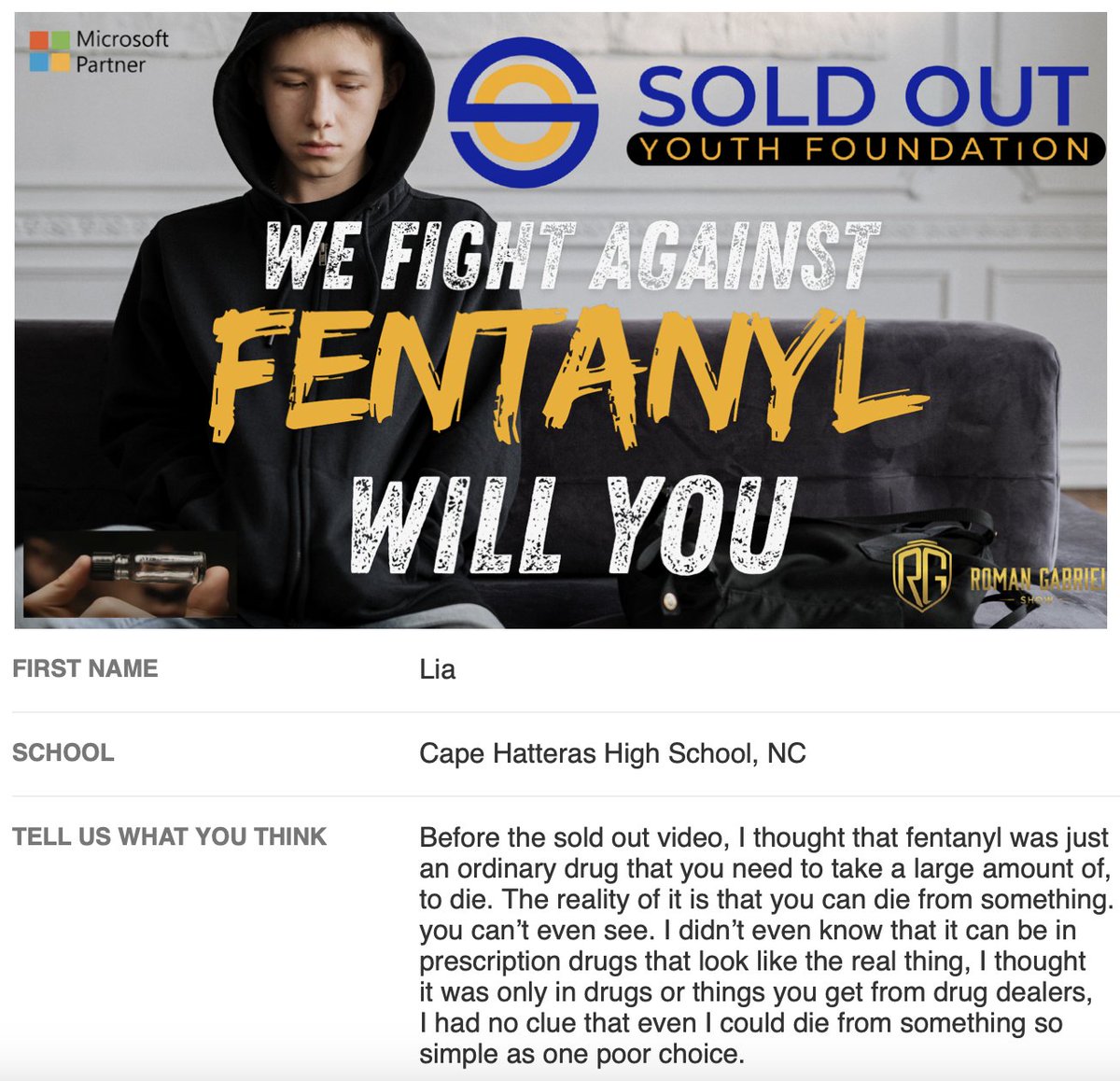 soldout41's tweet image. When #students are educated about #fentanyl directly at their school we bring them out of misinformation and fear to educated, confident and able to make sound decisions about their safety ! Parents get the facts and be part of the solution #savelives !soldouttv.com/fentanyl-educa…